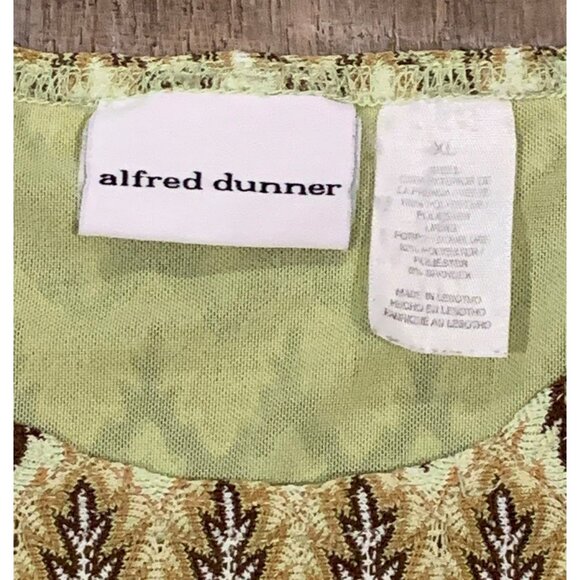 Alfred Dunner Womens Zigzag Pattern Short Sleeve Knit Top Lined Multicolor Sz XL - Picture 8 of 14
